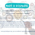 Lunedì 24 ottobre – Le donne nella quarta rivoluzione industriale. Occupazione, tecnologie e welfare Lunedì 24 ottobre – Le donne nella quarta rivoluzione industriale. Occupazione, tecnologie e welfare